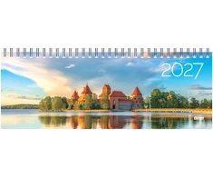 Stalinis kalendorius Timer Memo Trakai, 290x105mm, kartoninis laminuotas viršelis