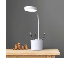 Stalinis LED šviestuvas 5W with pen holder PURE FLB-20 AGNES baltos spalvos Forever Light