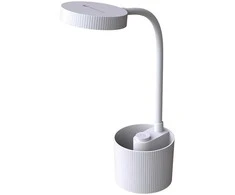 Telforceone Stalinis LED šviestuvas 5W with pen holder PURE FLB-20 AGNES baltos spalvos Forever Light