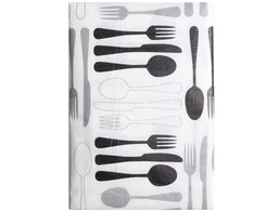 Staltiesė Splendid FORK, balta/juoda, 150 x 180 cm