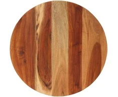 Stalviršis, 60cm, akacijos medienos masyvas, apskritas, 15–16mm