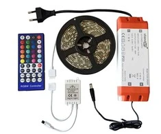 Standart LED juostinė juosta su jaunu RGBW SMD5050 15W/m 5220lm 3m IP65 24V