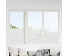 Elektrostatinė langų plėvelė Gėlių raštas 60 x 500 cm PVC