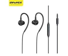 AWEI L3 stereo ausinės 3.5mm jack juodos spalvos