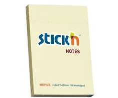 Stickxb4N Lipnūs lapeliai Stick´N 21006, 51x76mm, 100 lapelių, geltonos spalvos