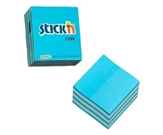 Stickxb4N Lipnūs lapeliai Stick´N 21337, 51x51mm, 250 lapelių, 2 mėlynos spalvos