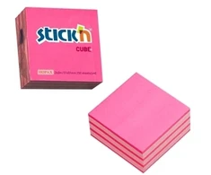 Stickxb4N Lipnūs lapeliai Stick´N 21337, 51x51mm, 250 lapelių , 2 rožinės spalvos