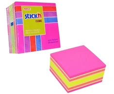 Stickxb4N Lipnūs lapeliai Stick´n, 76x76mm, 400 lapelių, rožinės spalvos atspalviai