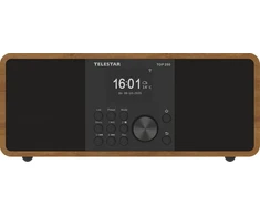 Telestar TOP250 stereo internet/DAB+/FM radio, Bluetooth, USB recording, Wi-Fi, CZ OSD menu, wood