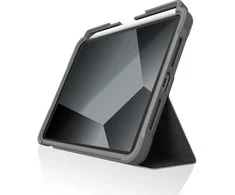 STM Dux Plus - Rugged dėklas skirtas iPad mini 7 (2024) / mini 6 (2021) MIL-STD-810G with Apple Pieštukas Holder (Juodas)