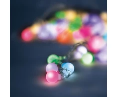 Saulės energija maitinama LED girlianda FROSTED BALLS SFB62 6,5m 30 lempučių, daugiaspalvė Forever Light