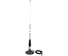 Sulankstoma CB PNI LED 850 antena su 145 mm magnetiniu pagrindu, 85 cm ilgio, 26-28 MHz, 300 W, šviečia siuntimo metu, PL sriegio tipas, be priedų