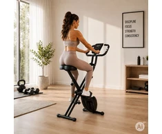 Sulankstomas magnetinis treniruoklis dviratis, 8 pasipriešinimo lygiai, 120 kg MOVEPRO