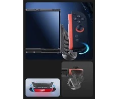„Supcase Crystal“ dėklas, skirtas „Nintendo Switch 2“ – permatomas juodas