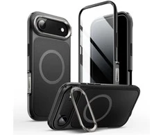 Supcase IBLSN Ares Flip Mag MagSafe dėklas skirtas Apple iPhone 17 Air – juodos spalvos