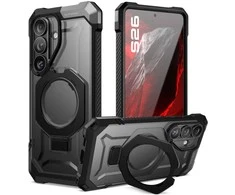 SupCase UB GRIP MAG MagSafe Samsung Galaxy S26 dėklas juodos spalvos