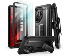 SupCase Unicorn Beetle Pro & apsauginis stiklas 2-pack Samsung Galaxy S26 Ultra dėklas juodos spalvos