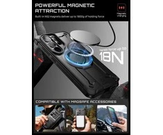 SupCase Unicorn Beetle Pro MAG MagSafe 2-set Samsung Galaxy S26 Ultra dėklas juodos spalvos