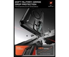 SupCase Unicorn Beetle Pro MAG MagSafe 2-set Samsung Galaxy S26 dėklas juodos spalvos