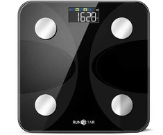 Svarstyklės RunStar 4E Body Scale, juodas (FG2210BL)