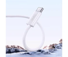 T-PHOX LAIDAS CC15 SERIJOS USB-C/USB-C 60W 3A 2M Baltas