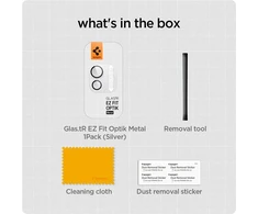 Spigen Glass tR EZ Fit Optik Metal 1 Pack, sidabrinis - iPad Pro 13" 2024 / iPad Pro 11" 2024