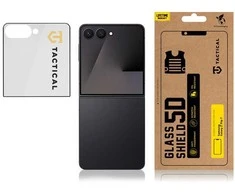 Tactical Apsauginis stiklas Shield 5D (Outer) skirtas Samsung Galaxy Z Flip 7 Juodas