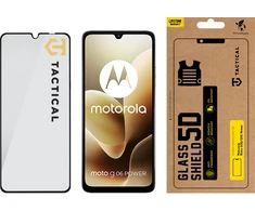 Tactical Apsauginis stiklas Shield 5D skirtas Motorola Moto G06/G06 Power Juodas