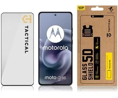 Tactical Apsauginis stiklas Shield 5D skirtas Motorola G86 juodos spalvos