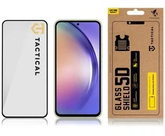 Tactical apsauginis stiklas Shield 5D skirtas Samsung Galaxy A54 5G su juodos spalvos krašteliu