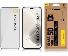 Tactical Apsauginis stiklas Shield 5D skirtas Honor 400 Lite su juodos spalvos krašteliu