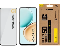 Tactical Apsauginis stiklas Shield 5D skirtas Honor X7d juodos spalvos