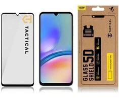 Tactical apsauginis stiklas Shield 5D skirtas Samsung Galaxy A05/A05s su juodos spalvos krašteliu