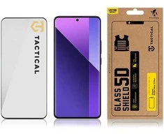 Tactical apsauginis stiklas Shield 5D skirtas Xiaomi Redmi Note 13 Pro+ 5G su juodos spalvos krašteliu