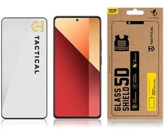 Tactical apsauginis stiklas Shield 5D skirtas Xiaomi Redmi Note 13 Pro 4G/5G / Poco X6 5G su juodos spalvos krašteliu