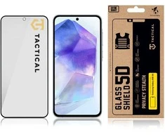 Tactical Apsauginis stiklas Shield Privacy Stealth 5D skirtas Samsung Galaxy A55 5G Juodas