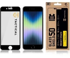 Tactical Apsauginis stiklas Shield Privacy Stealth 5D skirtas Apple iPhone 7/8/SE 2020/SE 2022 Juodas