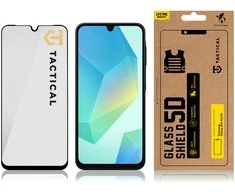 Tactical apsaugnis stiklas Shield 5D skirtas Samsung Galaxy A16 5G su juodos spalvos krašteliu