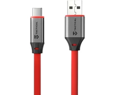 Tactical Fat Man 2.0 kabelis USB-A/USB-C 1m raudonos spalvos