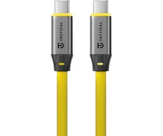 Tactical Fat Man 2.0 kabelis USB-C/USB-C 1m geltonos spalvos