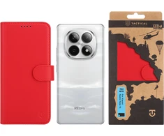 Tactical Field Notes dėklas skirtas Xiaomi Redmi Note 15 raudonos spalvos