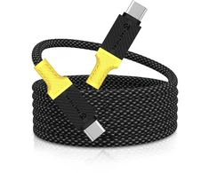 Tactical MagRope USB-C/USB-C 1m juodos ir geltonos spalvos