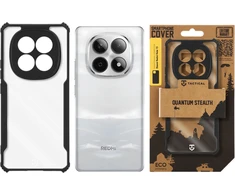 Tactical Quantum Stealth dėklas skirtas Xiaomi Redmi Note 15 5G Clear/juodos spalvos