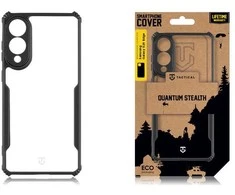 Tactical Quantum Stealth dėklas skirtas Samsung Galaxy S25 Edge Clear/juodos spalvos