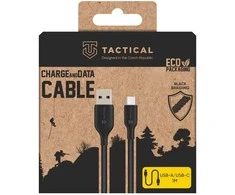 Tactical Stitch Thread kabelis USB-A/USB-C 1m juodos spalvos