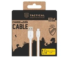 Tactical Taktinis dygsnio siūlų kabelis USB-A/USB-C 0.3m baltos spalvos