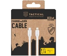 „Tactical Stitch Thread“ laidas USB-C/Lightning 1m baltos spalvos