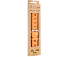 Tactical Tough Band for Apple Watch Ultra Safety Oranžinis/Sidabrinis