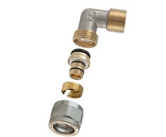 Tdm_Brass DVIGUBA IŠARDOMOJI ALKŪNĖ; 1475E; 20X3/4″; IŠORINIS SRIEGIS