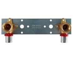 Tdm_Brass Montažinė plokštė su presuojamom alkūnėm, D16-1/2″